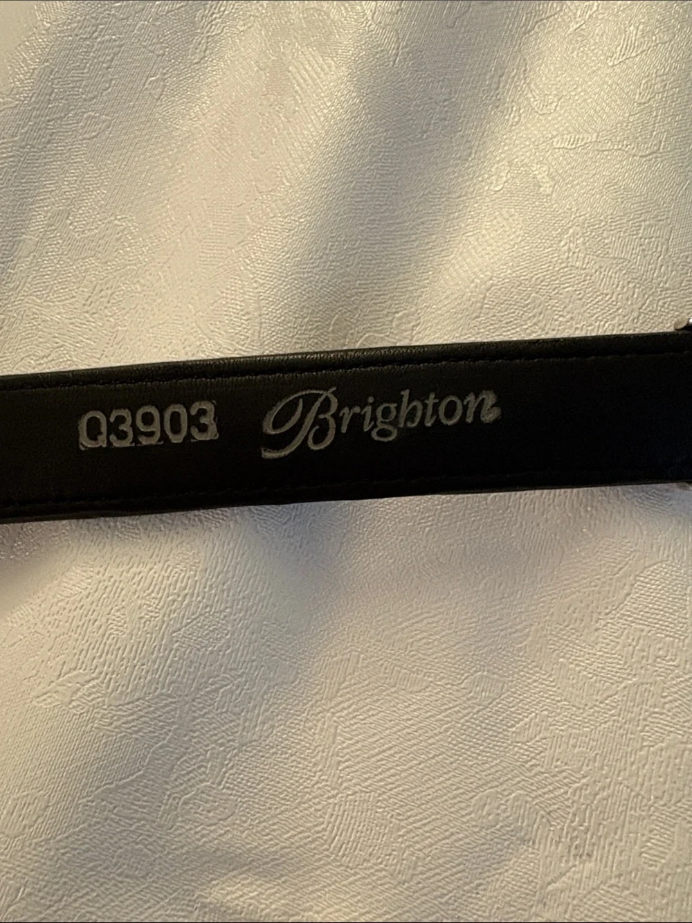 Brighton Leopard Print Leather Belt with Silver Accents